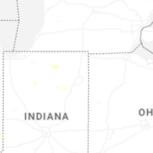 Regional Hail Map for Fort Wayne, IN - Wednesday, August 26, 2026