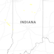 Regional Hail Map for Indianapolis, IN - Wednesday, August 26, 2026