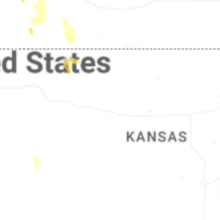 Regional Hail Map for Hays, KS - Thursday, August 27, 2026