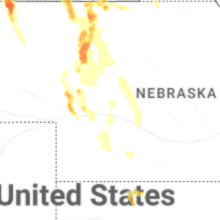 Regional Hail Map for North Platte, NE - Thursday, August 27, 2026
