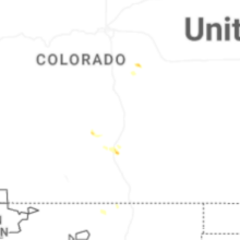Regional Hail Map for Pueblo, CO - Thursday, August 27, 2026