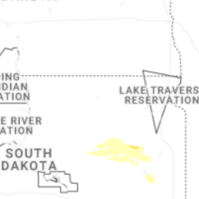 Regional Hail Map for Aberdeen, SD - Friday, August 28, 2026