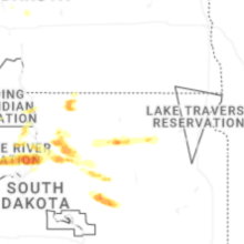 Regional Hail Map for Aberdeen, SD - Saturday, August 29, 2026