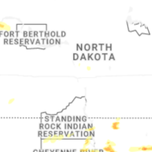 Regional Hail Map for Bismarck, ND - Saturday, August 29, 2026