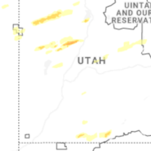 Regional Hail Map for Monroe, UT - Saturday, August 29, 2026