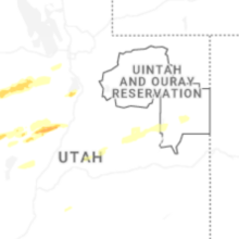 Regional Hail Map for Price, UT - Saturday, August 29, 2026