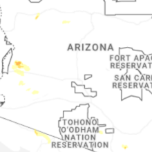 Regional Hail Map for Phoenix, AZ - Monday, August 31, 2026