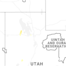 Regional Hail Map for Salt Lake City, UT - Monday, August 31, 2026
