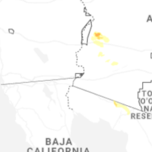 Hail Map for yuma-az 2026-08-31