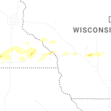 Regional Hail Map for La Crosse, WI - Tuesday, September 1, 2026