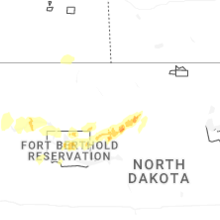 Regional Hail Map for Minot, ND - Wednesday, September 2, 2026