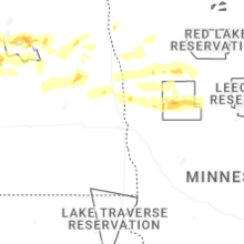 Regional Hail Map for Fargo, ND - Thursday, September 3, 2026