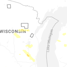 Regional Hail Map for Green Bay, WI - Thursday, September 3, 2026