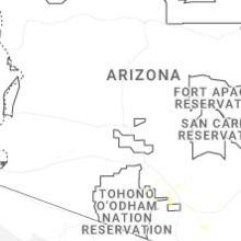 Regional Hail Map for Phoenix, AZ - Saturday, September 12, 2026