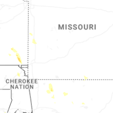 Regional Hail Map for Springfield, MO - Saturday, September 12, 2026