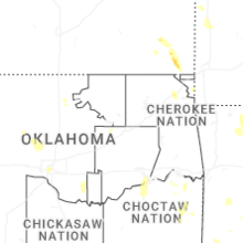 Regional Hail Map for Tulsa, OK - Saturday, September 12, 2026