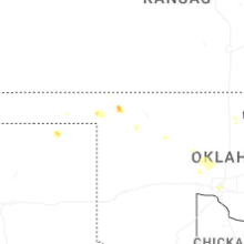 Regional Hail Map for Woodward, OK - Saturday, September 12, 2026