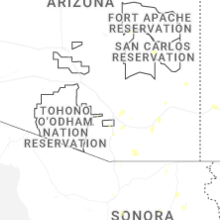 Regional Hail Map for Tucson, AZ - Monday, September 14, 2026