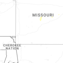 Regional Hail Map for Springfield, MO - Wednesday, September 16, 2026