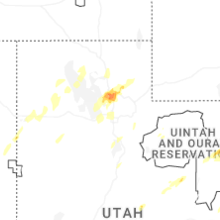 Regional Hail Map for Salt Lake City, UT - Friday, September 18, 2026
