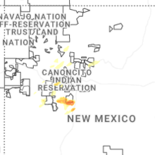 Regional Hail Map for Albuquerque, NM - Saturday, September 19, 2026