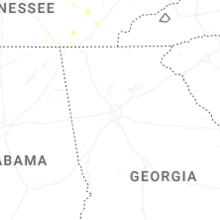 Regional Hail Map for Atlanta, GA - Saturday, September 19, 2026