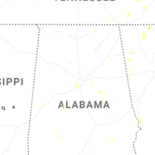 Regional Hail Map for Birmingham, AL - Saturday, September 19, 2026