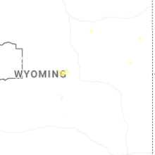 Regional Hail Map for Casper, WY - Saturday, September 19, 2026
