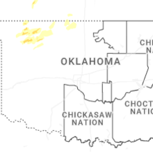 Regional Hail Map for Oklahoma City, OK - Saturday, September 19, 2026