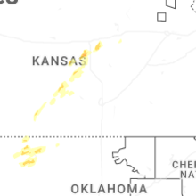 Regional Hail Map for Wichita, KS - Saturday, September 19, 2026
