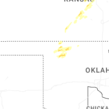 Regional Hail Map for Woodward, OK - Saturday, September 19, 2026