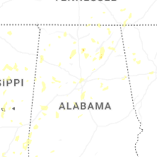 Regional Hail Map for Birmingham, AL - Monday, September 21, 2026