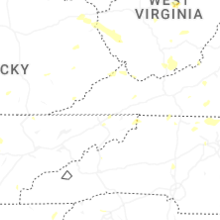 Regional Hail Map for Bristol, TN - Monday, September 21, 2026
