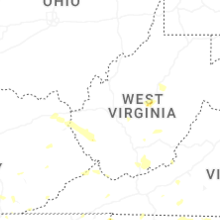 Regional Hail Map for Charleston, WV - Monday, September 21, 2026