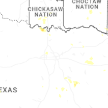 Regional Hail Map for Dallas, TX - Monday, September 21, 2026