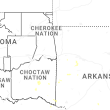 Regional Hail Map for Fort Smith, AR - Monday, September 21, 2026