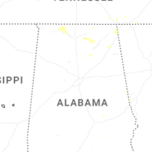 Regional Hail Map for Birmingham, AL - Tuesday, September 22, 2026