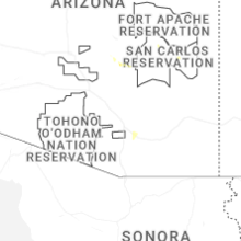 Regional Hail Map for Tucson, AZ - Thursday, September 24, 2026