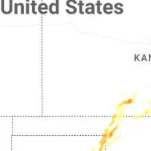Regional Hail Map for Garden City, KS - Tuesday, October 13, 2026