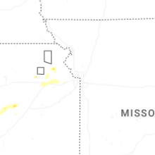 Regional Hail Map for Kansas City, MO - Tuesday, October 13, 2026