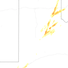 Regional Hail Map for Lubbock, TX - Tuesday, October 13, 2026