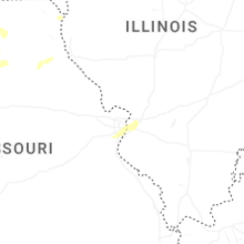 Regional Hail Map for Saint Louis, MO - Tuesday, October 13, 2026