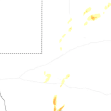 Regional Hail Map for Odessa, TX - Wednesday, October 14, 2026