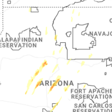 Regional Hail Map for Flagstaff, AZ - Tuesday, October 20, 2026