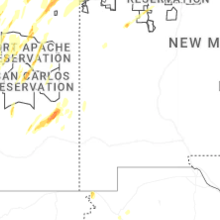 Regional Hail Map for Silver City, NM - Wednesday, October 21, 2026
