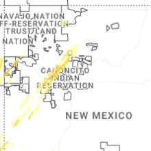Regional Hail Map for Albuquerque, NM - Thursday, October 22, 2026