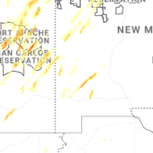 Regional Hail Map for Silver City, NM - Thursday, October 22, 2026