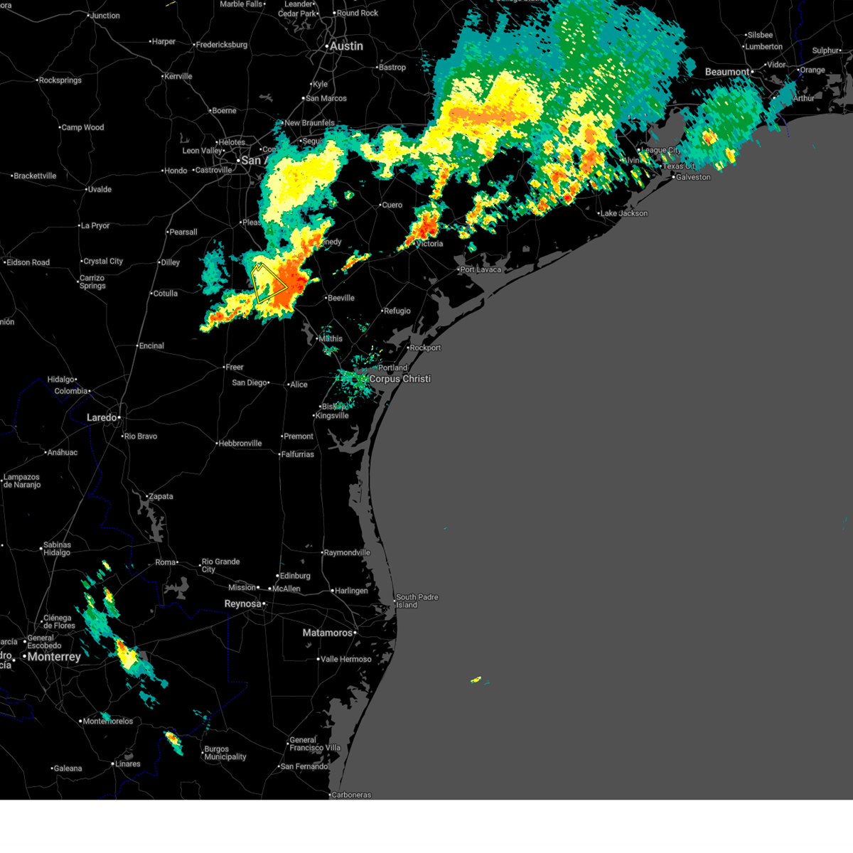Three Rivers Tx Weather Map Interactive Hail Maps - Hail Map for Three Rivers, TX