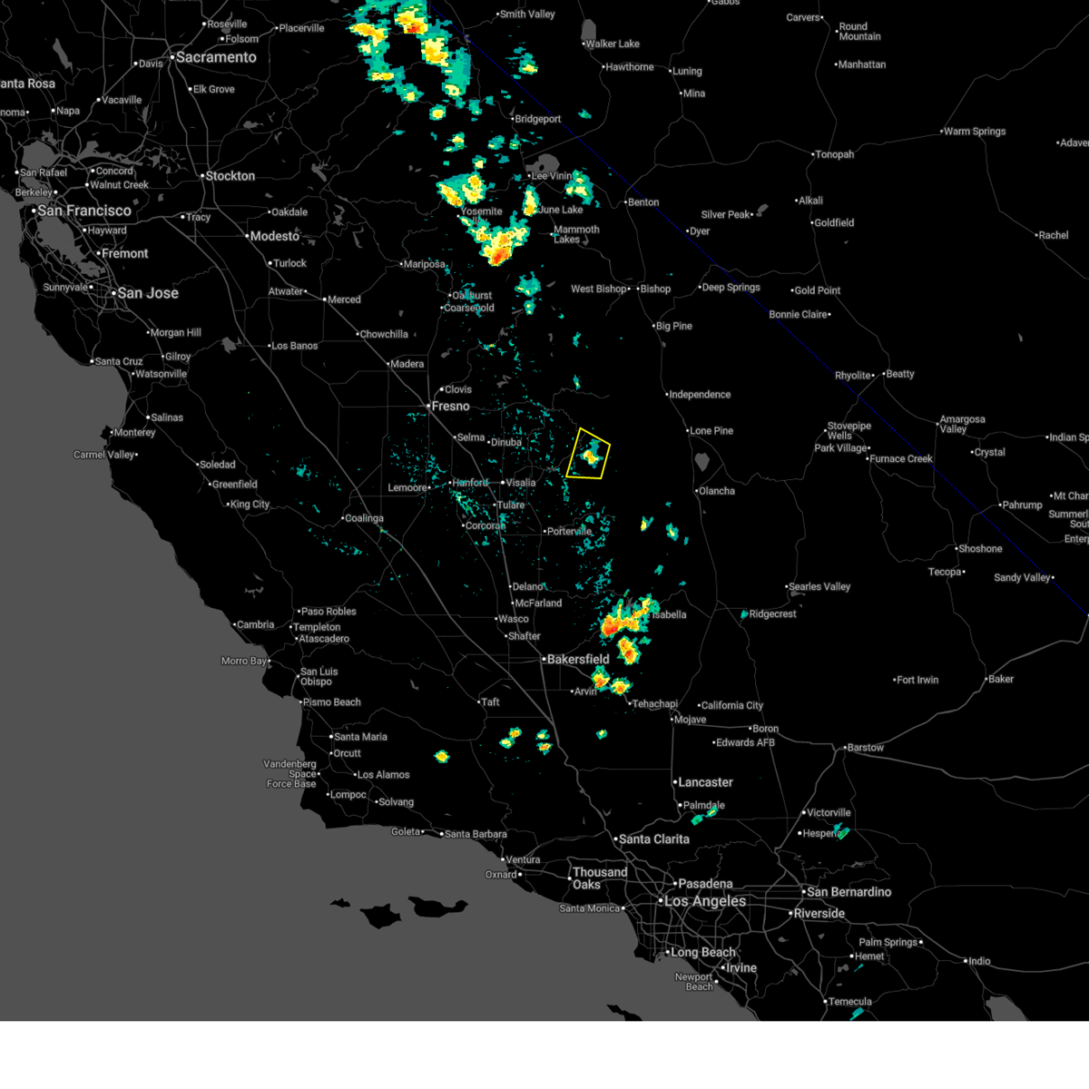 Three Rivers Tx Weather Map Interactive Hail Maps - Hail Map for Three Rivers, CA