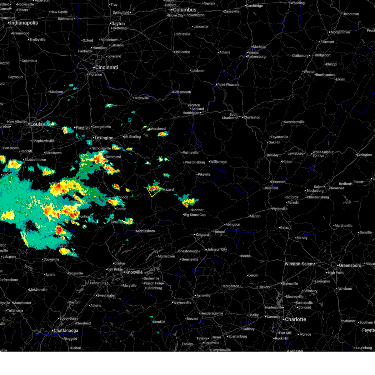 Interactive Hail Maps - Hail Map for Hyden, KY